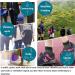 3 Pairs Level 2 Compression Ankle Braces - Open Toe Sport Sleeve Socks for Arch Support & Achilles Pain Relief - Large Blue - Buy Online on GoSupps.com