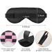 Sleep Mask - Light Blocking Pink Chessboard Eye Mask for Women & Men | Adjustable Soft Blindfold for Travel & Naps - Buy Online on GoSupps.com
