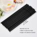 FOREVERIE 500 Counts Individually Wrapped Black Bendy Straws Plastic for Adaptive Drinking Soft Thin Standard 0.24 Inch Diameter 8.27 Inches Length Bulk Pack - Buy Online on GoSupps.com