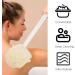 DODAMOUR 2 Pack Shower Brush Set - Spherical Nylon Body Scrubber with Long Curved Handle for Adult Bathing - Buy Online on GoSupps.com