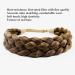 Toecwegr Braided Hair Band - 5 Strands Classic Chunky Elastic Headband for Women in Highlight Brown | Beauty Accessories for Effortless Style - Buy Online on GoSupps.com