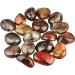 MookaiTedecor Polished Drum Stone - Nature Gemstone Hand Flat Energy Healing Crystal for Reiki & Home Decoration - Stripped Agate Pocket Ornament - Buy Online on GoSupps.com