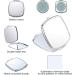 6-Piece Sublimation Blanks Pocket Mirror Set - Foldable Metal Compact Mirrors for Women - Ideal for Travel and Daily Use - Buy Online on GoSupps.com