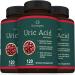 Sunergetic Premium Uric Acid Support Supplement Uric Acid Cleanse & Kidney Support Includes Tart Cherry Chanca Piedra Celery Extract & Turmeric - 120 Capsules 120 Count (Pack of 1) - Buy Online on GoSupps.com