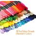Kahdsvby Rainbow Embroidery Thread - 50 Strands Floss for Cross Stitch - 20 Pieces Floss Spools for Crafting - Buy Online on GoSupps.com