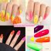 Neon Nail Polish Set - Hot Pink Red Yellow Orange Fluorescent nail Varnish Set for Halloween Party 4 Colors Nail Polish - Quick Dry Nail Varnish Sets for Home DIY Manicure Gifts for Women - Buy Online on GoSupps.com