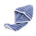 Hair Drying Cap - Dry Hair Hat Woman | Soft Coral Fleece Fast Absorption Towel Cap for Hair | Adjustable Shower Cap with Button Hair Drying Supplies for Women Men Boys Girls Blue
