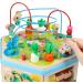 Jacootoys 7-in-1 Wooden Activity Cube - Motor Skills Development & Educational Toy for Babies & Young Girls - Buy Online on GoSupps.com