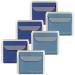 MightyMicroCloth Lens Cleaning Cloths for Eyeglasses – Travel Pouch – Microfiber Cloth, XL 10”x10” Lint Free for Glasses, Phones, Screens, Electronics (6 Pack Large, Royal Blue/Light Blue) Royal Blue/ Light Blue 6 Pack Large
