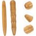 BCOATH Multi-Purpose Acupressure Stick & Face Massage Tools - 2 Piece Set for Neck & Shoulder Relief | Premium Wooden Roller - 11.5x1.5cm Light Brown - Buy Online on GoSupps.com