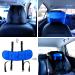 Adjustable Cotton Child Car Head Support & Neck Protector - Blue | Seat Headrest for Baby, Kids, Toddlers - Buy Online on GoSupps.com