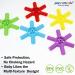 Panny & Mody Silicone Teething Ring - Sensory K Toy with 5 Textures for Kids with ADHD SPD Autism - Ideal for Biting Needs (Green) - Buy Online on GoSupps.com