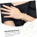 CALLARON 8 Pcs Alphabet Bracelet Set Alloy Paper Clip 21x0.8cmx2pcs Golden Ax2pcs - Buy Online on GoSupps.com