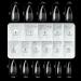 Freeorr 550 Pcs Soft Gel Full Cover Nail Tips Set with 2 Nail Files and Cuticle Pusher - Clear Acrylic Full Cover Fake Nails Kit in Box - Short Stiletto Press On Nails for Soak Off Extensions - Buy Online on GoSupps.com