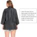 PERFEHAIR Grooming Smock with Zipper & Pockets - Anti-Static Salon Uniform for Women | Stylish Black & Silver Dot Design - Buy Online on GoSupps.com