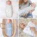 Vicloon Baby Swaddle Wrap 3pcs - 100% Cotton Newborn Blanket for Baby 0-3 Months (Blue/White) - Buy Online on GoSupps.com