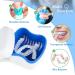 Supaway Dental Retainer Box - 2-Piece Prosthesis Container with Cleaning Brushes | Ideal for False Teeth Storage - Green & Blue - Buy Online on GoSupps.com