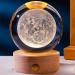 Kenanlan 3D Crystal Moon Ball - Bright Clear Astronomy Sculpture & Night Light | 6 cm Miniature Decoration - Buy Online on GoSupps.com