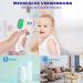 Buy Contactless Infrared Thermometer for Baby Adult & Children - Precise Fever Readings Alarm & 50 Memory Function - Digital LCD Display - White & Purple - Buy Online on GoSupps.com