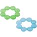 Nuby IcyBite Soothing Ring Teether 2pk - Assorted Colors | BPA-Free Teething Toy - Buy Online on GoSupps.com