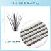 Buy Individual Eyelashes Prousaky - 100 Pcs DIY Extensions Thick 0.07mm 10mm Length - Buy Online on GoSupps.com
