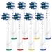Electric Toothbrush Across Action Replacement Brush Heads for Oral B  Professional Cross Toothbrush Replacement Brush Heads Compatible with Oral B Electric Toothbrush  8 Packs Blue 8 Count (1 Pack)