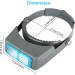 Headband Magnifier Double Lens Loupe Jewelry Magnifier - 1.5X 2X 2.5X 3.5X Magnification for Repair & Crafts - Buy Online on GoSupps.com