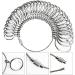 Ring Sizer Measuring Tool Set - 31 Pieces Metal Gauge for Jewelry Sizing with Half Sizes - Buy Online on GoSupps.com