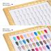 BNG Nail Colour Display Book - 180 Colors Nails Art Card Chart with 240 Pcs False Nails Tips - Salon Gel Polish Sample Showing Tools - Gold - Buy Online on GoSupps.com
