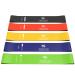 TechStone Resistance Bands Set for Men and Women, Pack of 5 Different Resistance Levels Elastic Band for Home Gym Long Exercise Workout  Great Fitness Equipment for Training, Yoga  Free Carrying Bag