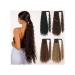 Ponytail Extensions Long Wavy Curly Ponytail Extension 22 Inch Corn Wave Wrap Around Pony Tail Clip in Natural Soft Synthetic Ponytail Hairpiece for Women Daily Use for Women (Color : 613 Size : 55 55CM 613