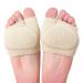 ZEPOHCK Metatarsal Pad  Forefoot Pads for Women and Men  Gel Silicon Insert Metatarsal Sleeve Pad for Foot Pain Relief  Ball of Foot Cushions (Beige  L(9 x 7cm)) Beige L(9 x 7cm)