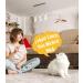 Pawaboo Interactive Cat Toys - 35 Catangel Stable with 2 Springs & Flexible Steel Wire Handle - Magic Wand for Kittens & Cats - Orange - Buy Online on GoSupps.com