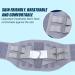 Air Mesh Back Brace for Pain Relief - Adjustable Support Belt for Men & Women - XL Grey 5 Stays for Lumbar Decompression - Buy Online on GoSupps.com