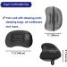 2-PACK Ultralight Inflatable Camping Pillow for Neck and Lumbar Support - Compact & Comfortable Travel Pillows in Black (2-Pack) - Buy Online on GoSupps.com