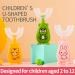 JENPECH Cartoon Kids U-Shaped Toothbrush - Food Grade Soft Silicone Brush Head 360 Oral Teeth Cleaning Design for Toddlers and Children 2-7Years/8-12Years Yellow 2-7Years - Buy Online on GoSupps.com