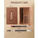 Eyebrow Powder Kit-2 Colors Soft Eye Brow Tinted Powder Palette Waterproof & Long Lasting Dark/Light Brown Brow Filler Professional Eyebrow Contour Makeup for Women with Mirror Brow Tool-Set1# 01# - Buy Online on GoSupps.com