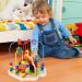 Shop Toyssa Wooden Montessori Motoric Loop - Dinosaur Roller Coaster Colorful Pearl Labyrinth & Motor Cubes for Toddlers (Ages 1-3) | Perfect Gift for Kids - Buy Online on GoSupps.com