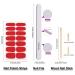 DANNEASY 16 Sheets Glitter & Solid Color Nail Polish Strips - Self Adhesive Gel Wraps for Women - Nail Art Stickers with File & Cuticle Stick - Buy Online on GoSupps.com