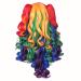 ColorGround Long Curly Cosplay Wig with Rainbow Ponytails - Vibrant Style for Costume Play - Buy Online on GoSupps.com