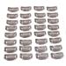 50pcs Stainless Steel Hair Extension Clips Wigs Combs + 2pcs Weaving Thread & Needles Set - Dark Brown - Buy Online on GoSupps.com