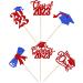 Pack of 24 2023 Graduation Cake Decorations Glitter Class of 2023 Graduation Cupcake Toppers Diploma Grad Cap Done Congrats Graduation Cake Decoration 2023 Graduation Theme Party Cake Decorations Blue New Red New - Buy Online on GoSupps.com