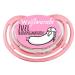 NUK pacifier in Bavarian design Bavariashop Dizzl "Weißwurscht Zuzltrainingsmaschin" Madl color pink