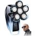 Head Shaver for Men Bald Head Shavers Electric Razor for Men Head Shaver Cordless Man Electric Shavers for Face Wet and Dry 6 in 1 Shaver for Bald Heads Rechargeable Travel Hair Shaving Grooming Kit Head Shaver-01