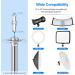 EMART 9.2ft Stainless Steel Light Stand - Heavy Duty Tripod Stand for Studio Softbox, Monolight, Umbrella, and More - Photography 1 Pack - Buy Online on GoSupps.com