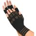 Buy North American Health + Wellness Magnetic Arthritis Therapy Fingerless Compression Gloves - Black Large | Worldwide Shipping Available - Buy Online on GoSupps.com