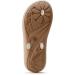 OKABASHI Women's Baha Flip Flop - Toffee/Vanilla - Contoured Footbed with Arch Support | Slip-Resistant, Waterproof, Made in USA - Buy Online on GoSupps.com