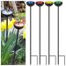 Lineshading 4 Pcs Bee Watering Station Butterfly Bee Water Catcher Cups Small Insects Bee Feeders for Outside Feeding and Watering Bees Colorful Metal Garden Stakes Garden Sculpture Decor 4 Colors