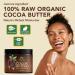 Raw Organic Unrefined Cocoa Butter | 100% Natural Ingredients | Body Moisturizer for Women & Men | Hydrate, Nourish & Soften Skin | 8 oz - Buy Online on GoSupps.com