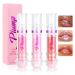 KUIRUNRX® 3 Pack Liquid Lipsticks Long Lasting Waterproof Moisturizing Lip Gloss, Plump and Pout Lip Plumper, Moisturizing, Voluminous, Highlight for Women (3PCS)